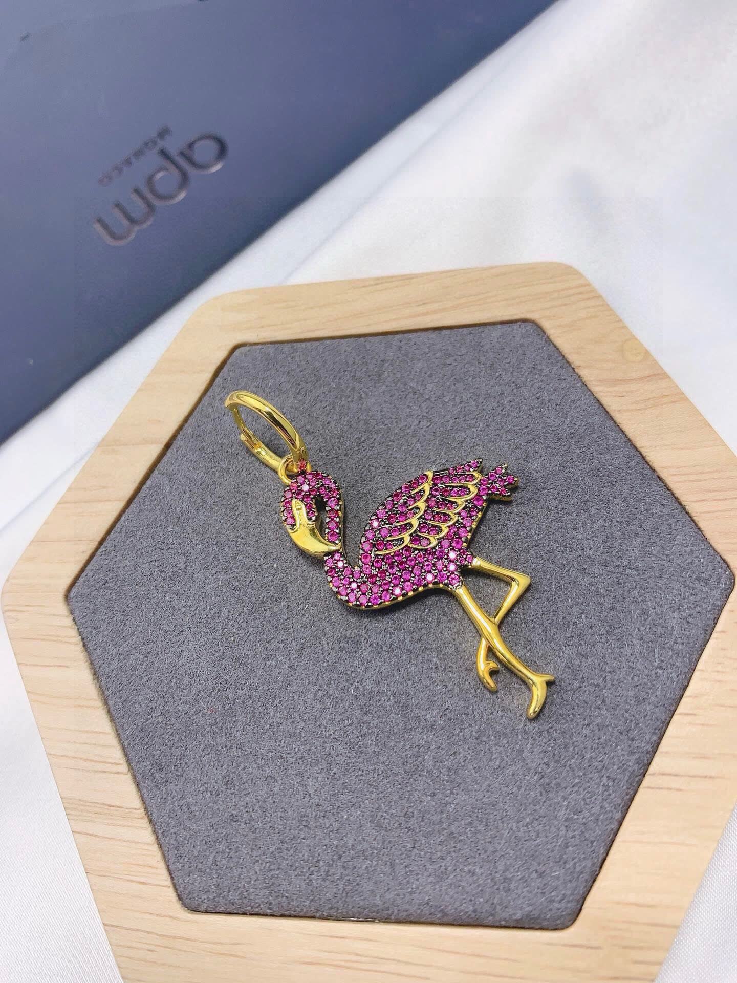 APM Monaco Earrings - Flamingo Design